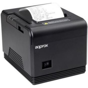 Impresora de Tickets Approx appPOS80AM/ Térmica/ Ancho papel 80mm/ USB-RS232/ Neg
