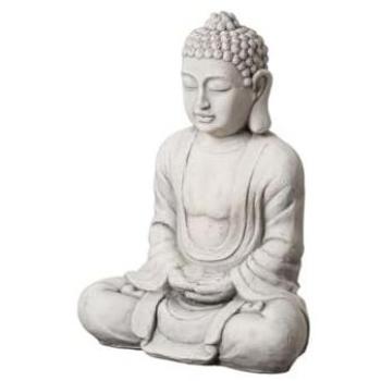 Figura Budista Gris 44x27x58 cm