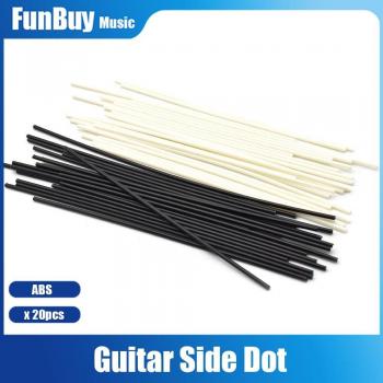 Incrustations Position Touche Guitare 20 pièces Point Noir Blanc
