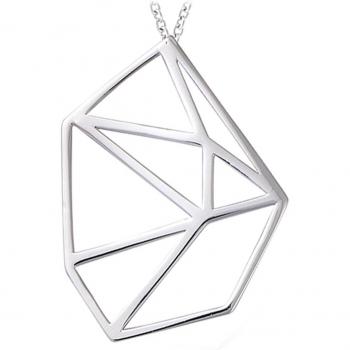 Colgante de Plata 'Origami' 35x30 mm
