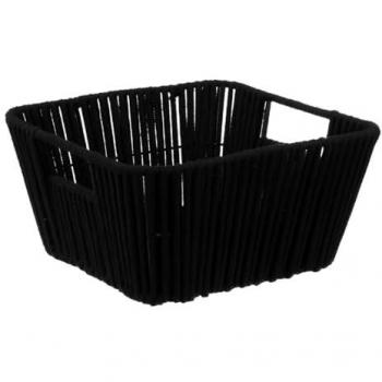 Panier à mailles noires 31 cm × 15 cm – style « manille »