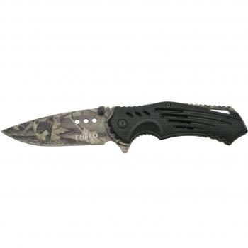 Coltello pieghevole con custodia e liner camo