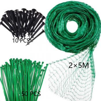 Malla de seguridad para jardín y huerto, red 2x5/2x10/4x10m