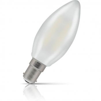 Crompton Dimmable Candle LED Light Bulb B15 2.5W Cool White Pearl