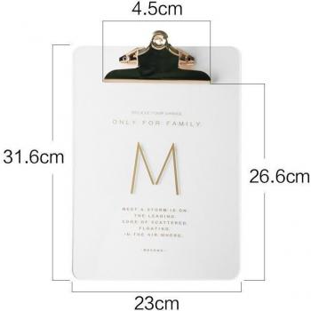 Office Acrylic Clip Board