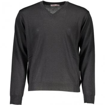 Sweat à col en V noir homme