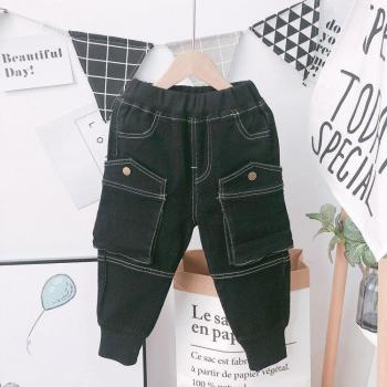 Korean Style Black Jeans for Boys (2-6 Years)