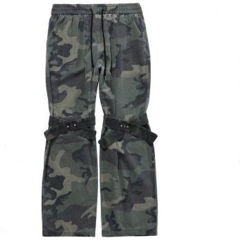 Knee‑Looped Streetwear Cargo Pants