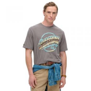 Micro Felpa Superdry Logo Grigio Sasso Scuro 2XL