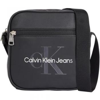 Calvin Klein Jeans Monogram Soft Square Messenger Bag Black Male One Size