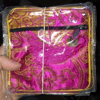 Chinese Style Silk Embroidered Coin Purse