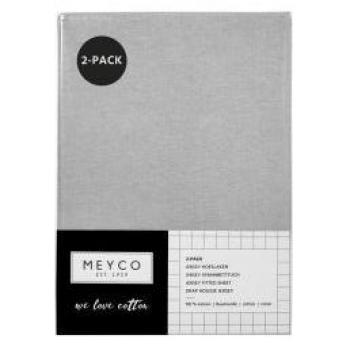 Meyco Lenzuolo in Jersey 60x120 Grigio Chiaro (2 pezzi)