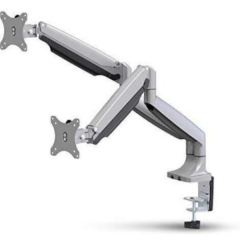 InLine 23171A Tischhalterung für zwei Monitore bis 81cm, mit Lifter und USB 3.0
