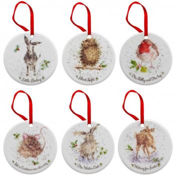Seasonal Home & Gifts Porcelain Ornament Kit – 6 Units