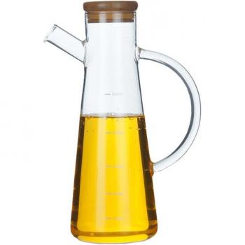 500Ml Glass Olive Oil and Vinegar Pot with Lid