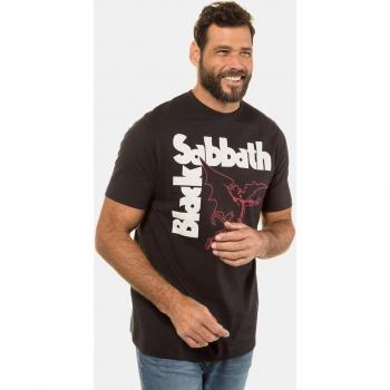 Maglietta Cotone Nero Black Sabbath Uomo 6XL