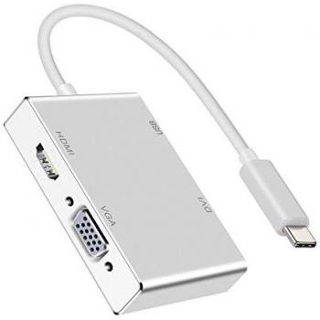 Adattatore USB C a HDMI VGA DVI USB 3.0