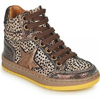 GBB SEPHY Brown High-Top Girls' Trainers