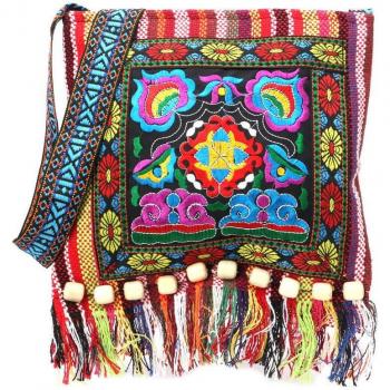 Vintage Hmong Embroidery Travel Tote