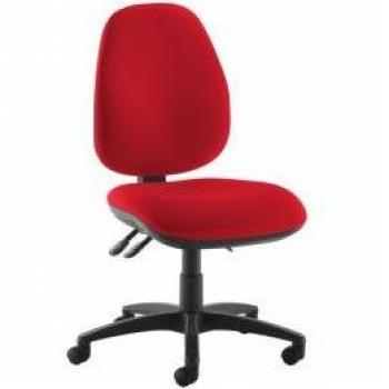 No-Arm High Back Operator Chair – Belize Red (JH40‑000‑YS105)