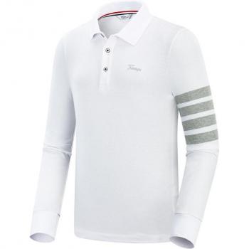 Herren Golf Hemd mit Streifen, Atmungsaktiv, Langer Arm