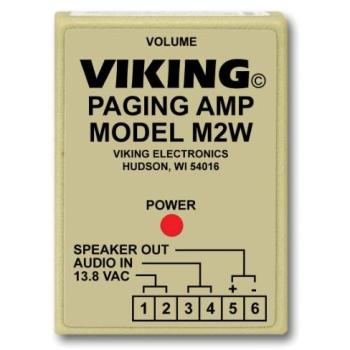 VIKING M2W Paging Amplifier with 25AE Paging Horn