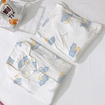 Vêtements de nuit d'allaitement imprimés modaux