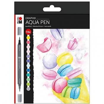 Marabu Aqua Pen Graphix ICE ICE BABY, 12er Etui