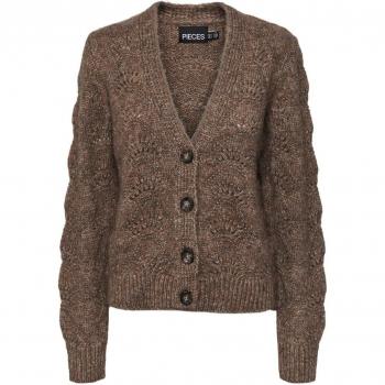 Pieces Damen Cardigan Bibbi mit Alpaka-Anteil und Fallmaschenmuster, Größe XS