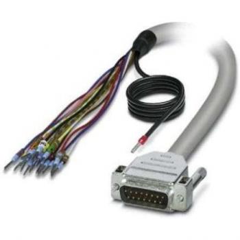 Phoenix Contact Cable D-Sub 15 Macho 500mm Gris Serie 25/S
