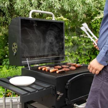 GrillCarbon XL: BBQ Affumicatore da Giardino con Forno Regolabile