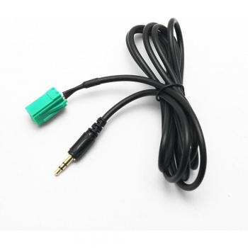 Conector auxiliar 3.5mm para Renault Clio, Kangoo, Laguna, Megane, Scenic, Trafic y Twingo