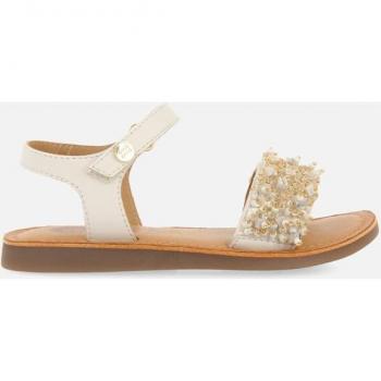 Sandalias de niña Gioseppo Blancas con Adornos de Cuentas