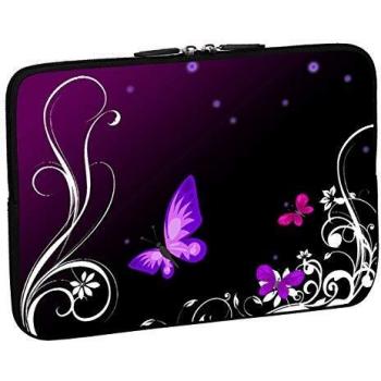 Pedea Notebook Schutzhülle (15,6 Zoll, Purple Butterfly)