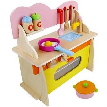 Jerryvon Cuisinière Jouet en Bois – Jeu Educatif pour Enfants