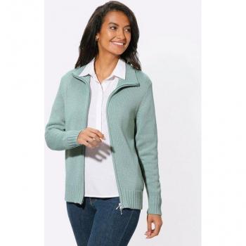 Veste en laine verni menthe – Série L