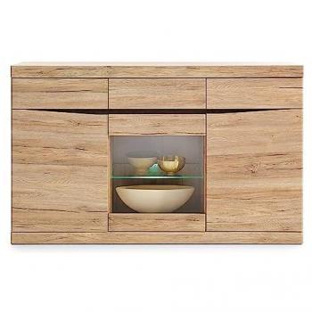 SANFORD-129 Sideboard in San Remo Eiche mit integrierter Beleuchtung