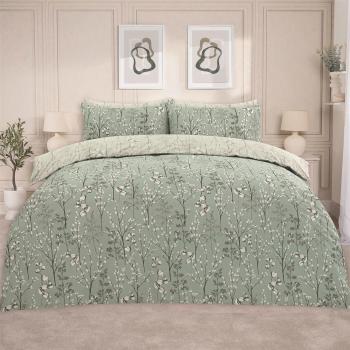 Dreamy Willow Branch Duvet and Pillow Sham Set, Sage Green