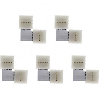 Tira LED 12 mm conector fácil soldar, 4 pines, RGBCCT 5050