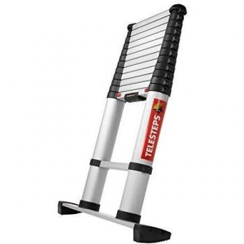 Échelle argentée avec barre stabilisatrice