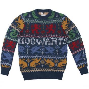Blusa de Punto Azul Harry Potter para Navidad – Cerdá