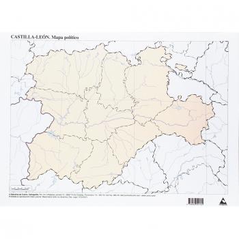 Paq/50 mapas castilla-leon politico mudos