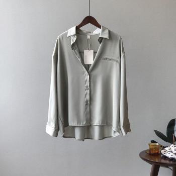 Camisa de Gasa Estilo OL Suelta