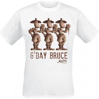 Hombre Monty Python Bruce Camiseta Blanco L