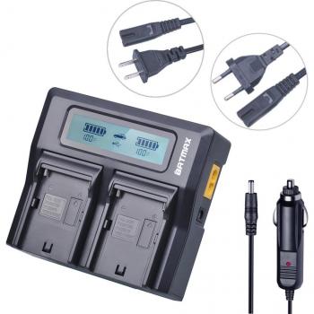 DualSpeed Batmax – Cargador Digital Ultra Rápida NP‑F750/NP‑F770