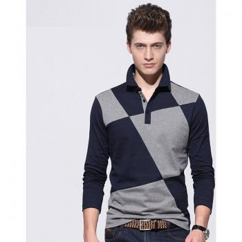 Browon Color‑Contrast Casual Menswear Shirt