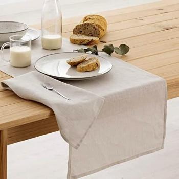 Nappe de Table en Lin 100 % 45x140 Cm
