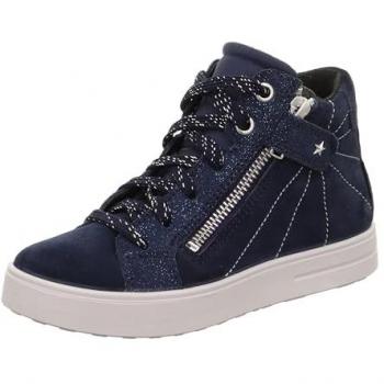 Superfit Damen Sneaker Blau mit flachem Absatz und Gore-Tex-Fütterung