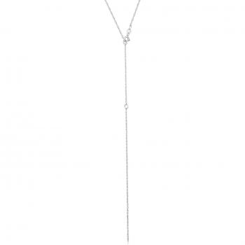 Halskette Elli Y‑Kette – 40 cm gedrehte Glieder, 925 Silber