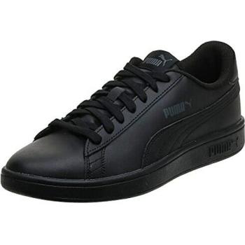 PUMA Unisex Smash V2 L Sneaker, Schwarz (Black/Black), 43 EU